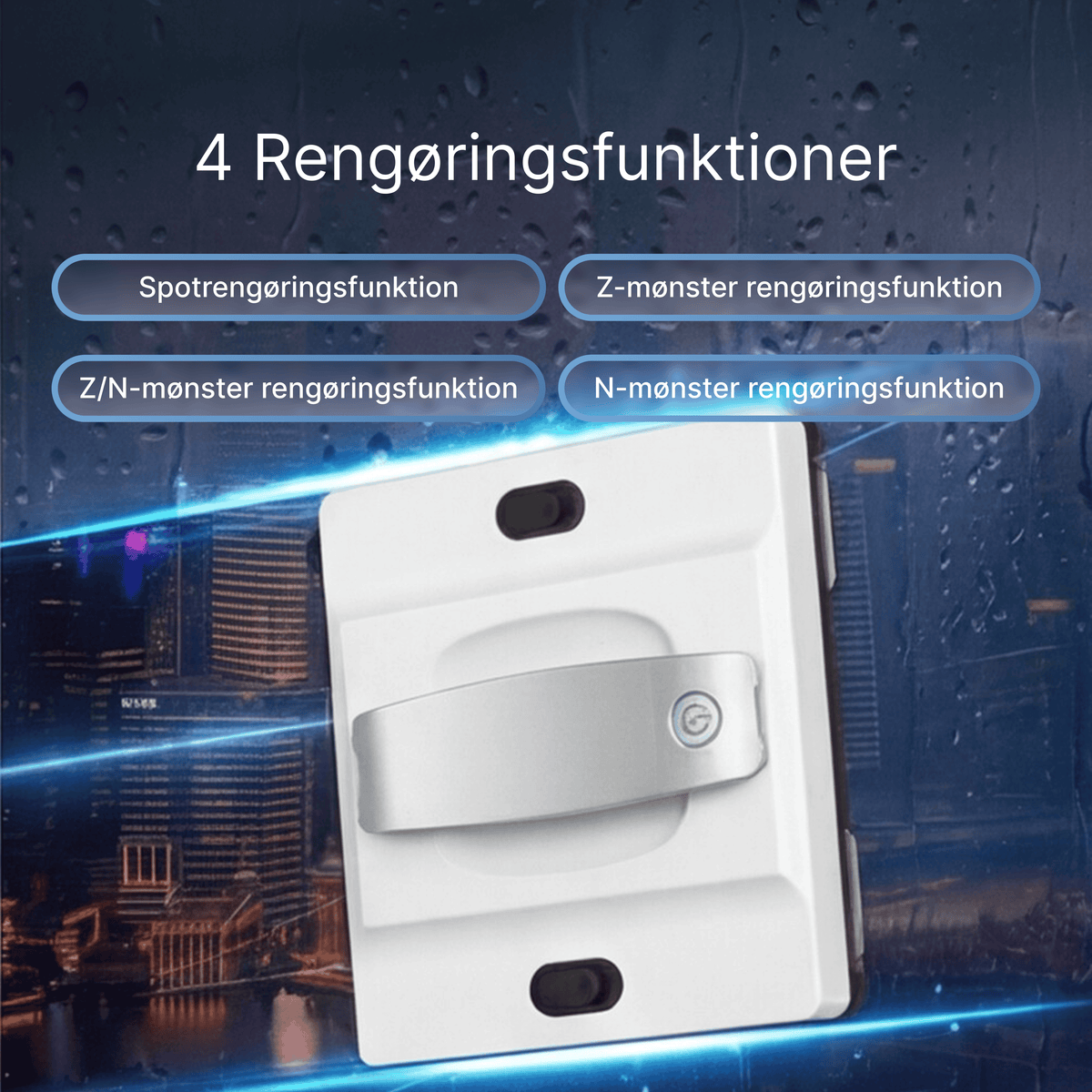 Smart AI Vinduesrobot – Automatisk vinduespudsning med 5600 Pa sugekraft - Best i test